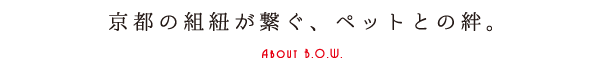 京都の組紐が繋ぐ、ペットとの絆。